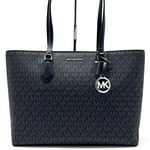 Michael Kors Sheila Large Signature Logo Tote Bag - Black